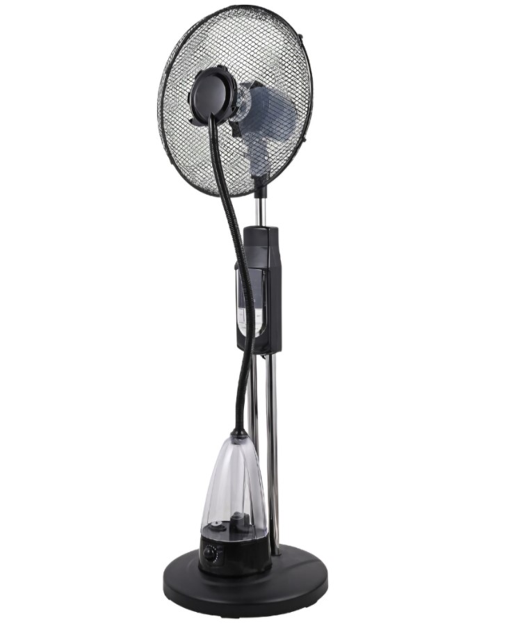 Mist Fan Black – Portable Cooling Misting Fan 3-Speed, 500ml Water Tank, Oscillating Head | USB Rechargeable, 360° Rotation | UAE Summer Outdoor & Indoor Air Cooler 